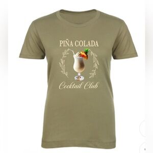 Guariz Brand Piña Colada Cocktail Club T-shirt Size Medium